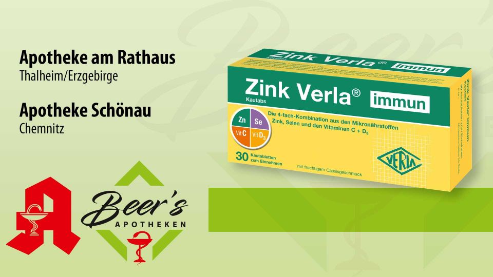 Zink Verla immun 30 Kautabletten