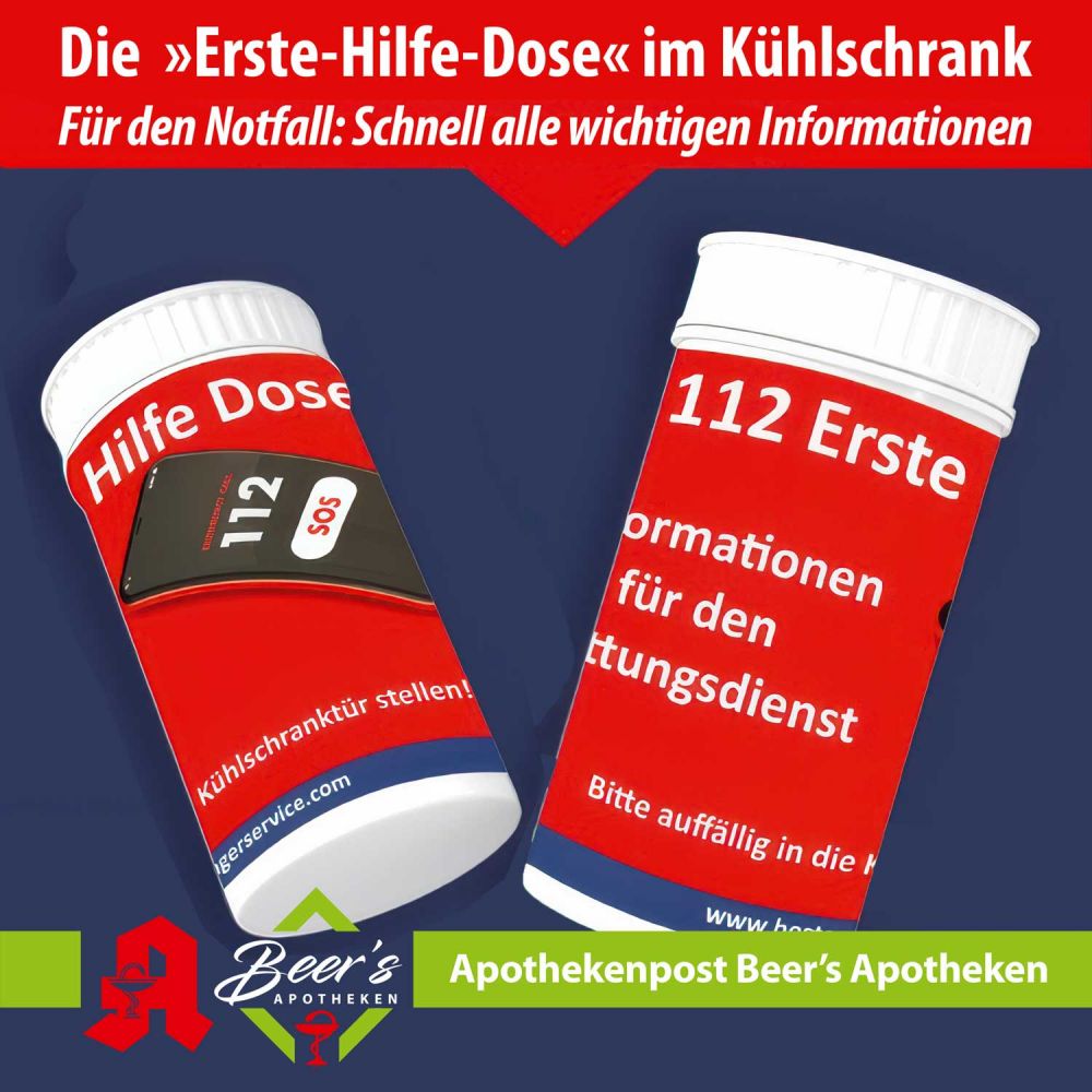 Die „Erste-Hilfe-Dose“ im Kühlschrank